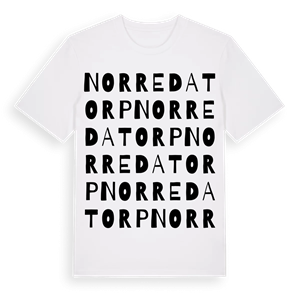 Norredatorp ordlek t-shirt – ekologisk bomull t-shirt från Pinshirt