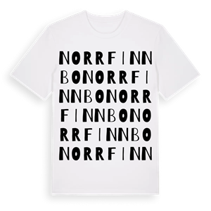 Norrfinnbo ordlek t-shirt – ekologisk bomull t-shirt från Pinshirt
