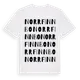 White t-shirt med Norrfinnbo ordlek t-shirt