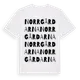 White t-shirt med Norrgårdarna ordlek t-shirt