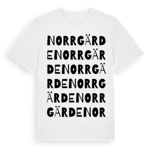 Norrgärde ordlek t-shirt – ekologisk bomull t-shirt från Pinshirt