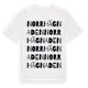 White t-shirt med Norrhägnaden ordlek t-shirt