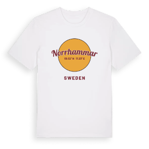 Norrhammar cirkel t-shirt – ekologisk bomull t-shirt från Pinshirt
