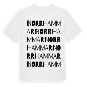 Norrhammar ordlek t-shirt – ekologisk bomull t-shirt från Pinshirt