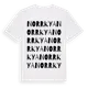 White t-shirt med Norrkya ordlek t-shirt