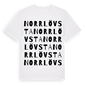 Norrlövsta ordlek t-shirt – ekologisk bomull t-shirt från Pinshirt