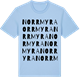 Blue Soul t-shirt med Norrmyra ordlek t-shirt
