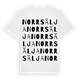 Norrsälja ordlek t-shirt