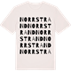 Vintage White t-shirt med Norrstrand ordlek t-shirt