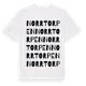 White t-shirt med Norrtorpen ordlek t-shirt