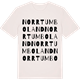 Vintage White t-shirt med Norrtumboland ordlek t-shirt