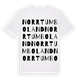 Norrtumboland ordlek t-shirt