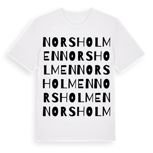 Norsholmen ordlek t-shirt – ekologisk bomull t-shirt från Pinshirt