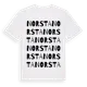 White t-shirt med Norsta ordlek t-shirt