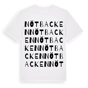 Nötbacken ordlek t-shirt – ekologisk bomull t-shirt från Pinshirt
