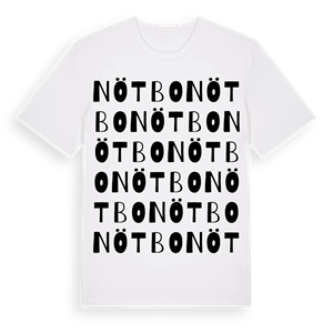 Nötbo ordlek t-shirt – ekologisk bomull t-shirt från Pinshirt