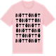 Pink Cotton t-shirt med Nöttö ordlek t-shirt