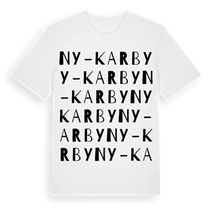 Ny-Karby ordlek t-shirt – ekologisk bomull t-shirt från Pinshirt