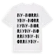 White t-shirt med Ny-Norrby ordlek t-shirt