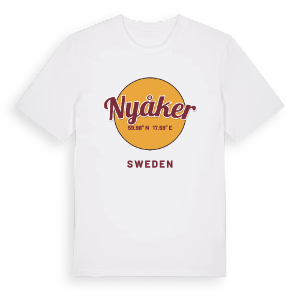 Nyåker cirkel t-shirt – ekologisk bomull t-shirt från Pinshirt