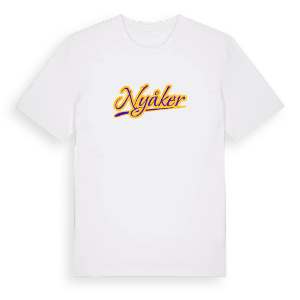 Nyåker baseball t-shirt – ekologisk bomull t-shirt från Pinshirt