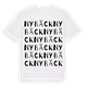 White t-shirt med Nybäck ordlek t-shirt