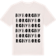 Vintage White t-shirt med Nyborg ordlek t-shirt