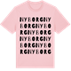 Pink Cotton t-shirt med Nyborg ordlek t-shirt
