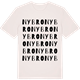 Vintage White t-shirt med Nybro ordlek t-shirt