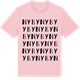 Pink Cotton t-shirt med Nyby ordlek t-shirt