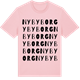 Pink Cotton t-shirt med Nybyborg ordlek t-shirt