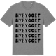 Mid Heather Gray t-shirt med Nybygget ordlek t-shirt