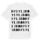 White t-shirt med Nybylund ordlek t-shirt