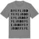 Mid Heather Gray t-shirt med Nybylund ordlek t-shirt