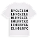 White t-shirt med Nyckelbol ordlek t-shirt