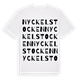White t-shirt med Nyckelstocken ordlek t-shirt