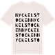 Vintage White t-shirt med Nyckelstocken ordlek t-shirt