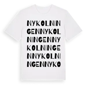 Nykolningen ordlek t-shirt – ekologisk bomull t-shirt från Pinshirt