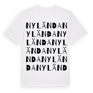 Nylända ordlek t-shirt – ekologisk bomull t-shirt från Pinshirt
