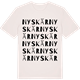 Vintage White t-shirt med Nyskär ordlek t-shirt