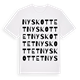 Nyskottet ordlek t-shirt