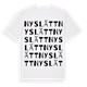 Nyslätt ordlek t-shirt