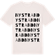 Vintage White t-shirt med Nystrand ordlek t-shirt