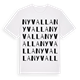 White t-shirt med Nyvalla ordlek t-shirt