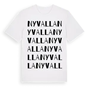 Nyvalla ordlek t-shirt – ekologisk bomull t-shirt från Pinshirt