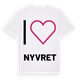 Jag älskar Nyvret t-shirt stort tryck