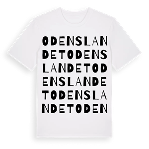 Odenslandet ordlek t-shirt – ekologisk bomull t-shirt från Pinshirt