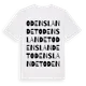 White t-shirt med Odenslandet ordlek t-shirt