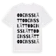 White t-shirt med Odensslätt ordlek t-shirt