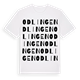 White t-shirt med Odlingen ordlek t-shirt